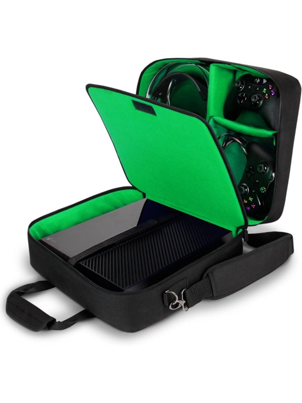 Travel Case for Xbox One, Series S & 360 - Water Resistant, Customizable Storage